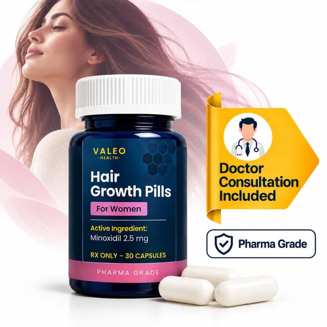 Minoxidil 2.5 mg – 30 Capsules – Women