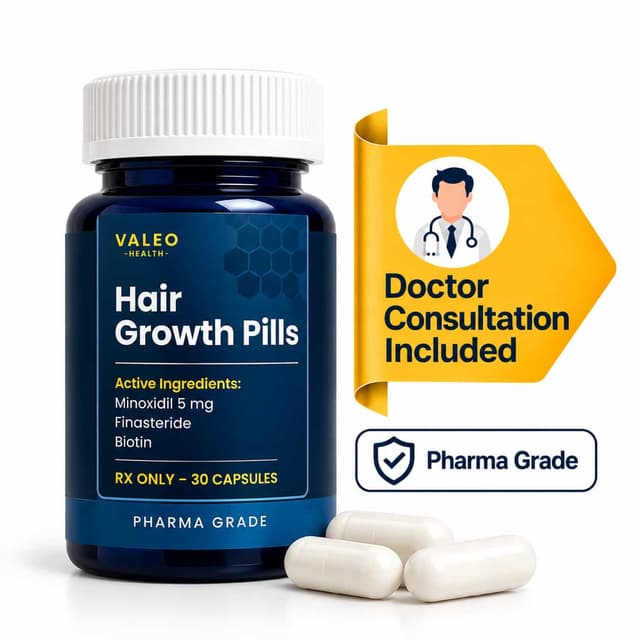 Biotin 2.5 mg + Minoxidil 5 mg + Finasteride 1 mg  – 30 Capsules